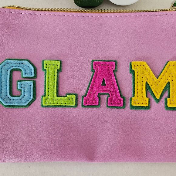Colorful 'GLAM' Cosmetic Pouch with Skincare Set - Picture 2 of 10